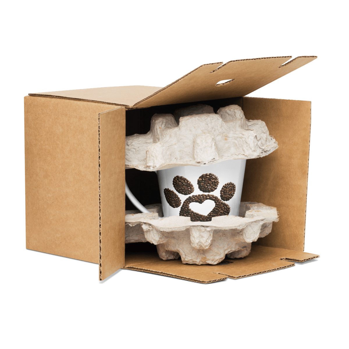 Heart of the Brew - Latte Mug | 12 oz. - Latte Mug - Speak Up 4 Paws