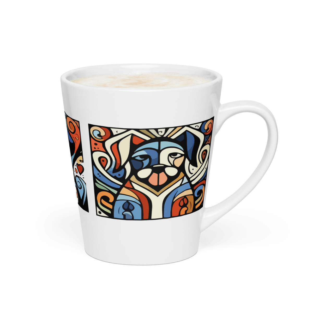 Artful Trio - Latte Mug (Artful Canines) - Latte Mug - Speak Up 4 Paws