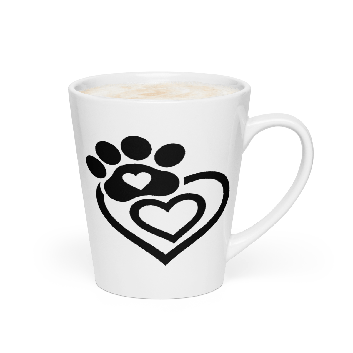 Paw & Heart Connection - Latte Mug - Latte Mug - Speak Up 4 Paws