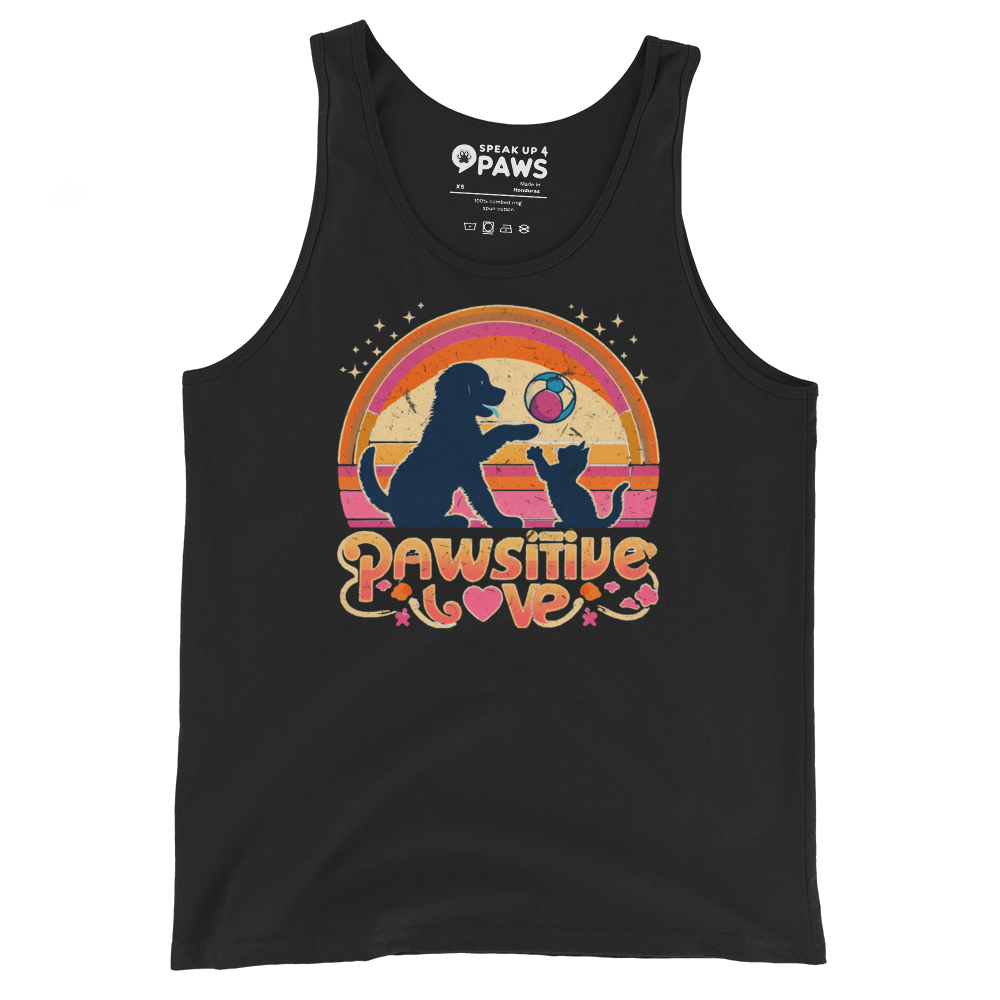 Rainbow Rendezvous - Pawsitive Love - Unisex Tank Top