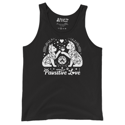 Geometric Whiskerplay - Pawsitive Love - Unisex Tank Top