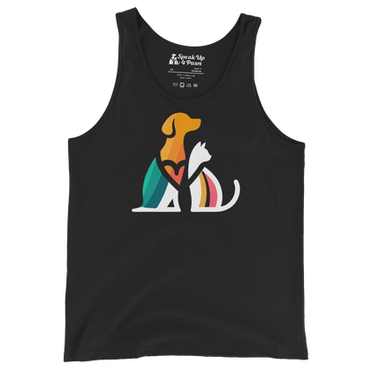 Unity Paws - Dog and Cat - Unisex Tank Top