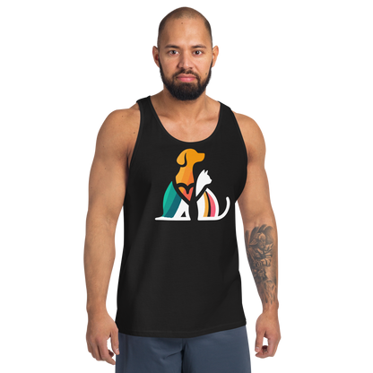 Unity Paws - Dog and Cat - Unisex Tank Top