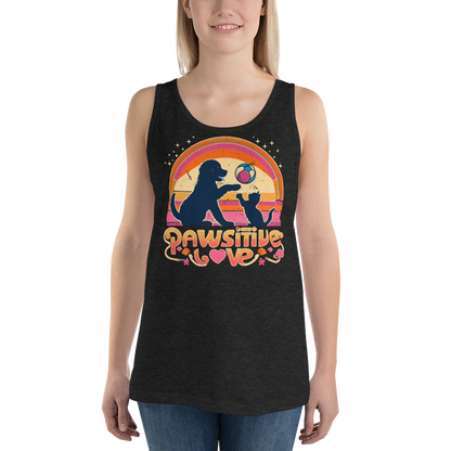 Rainbow Rendezvous - Pawsitive Love - Unisex Tank Top