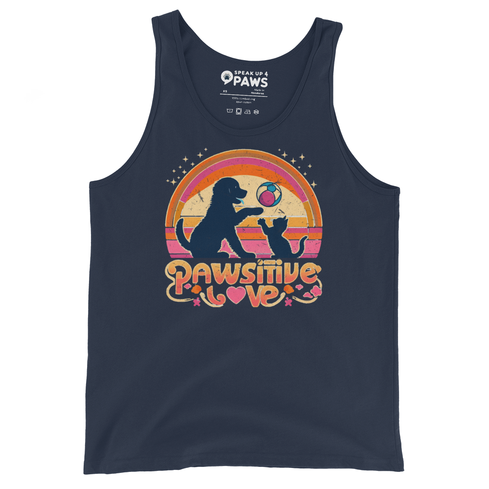 Rainbow Rendezvous - Pawsitive Love - Unisex Tank Top