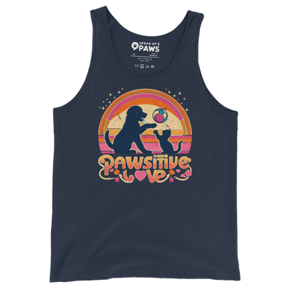 Rainbow Rendezvous - Pawsitive Love - Unisex Tank Top