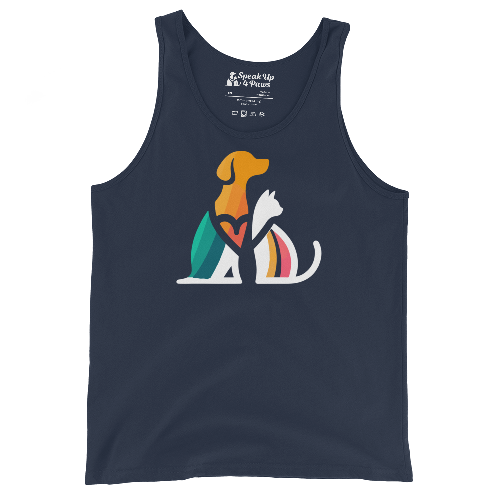 Unity Paws - Dog and Cat - Unisex Tank Top