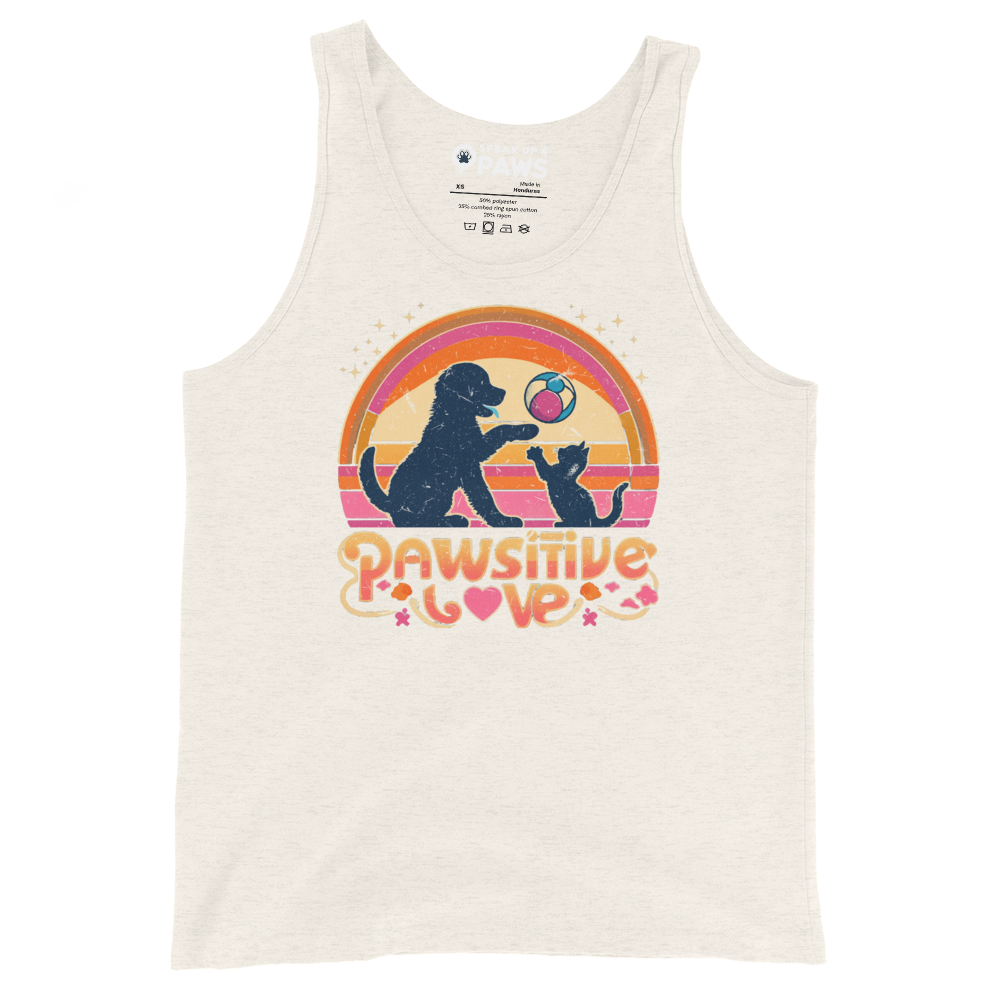 Rainbow Rendezvous - Pawsitive Love - Unisex Tank Top