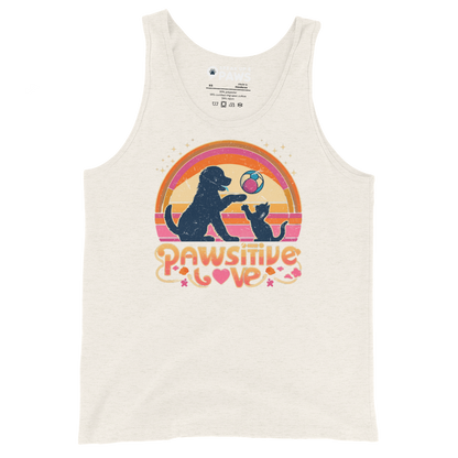 Rainbow Rendezvous - Pawsitive Love - Unisex Tank Top