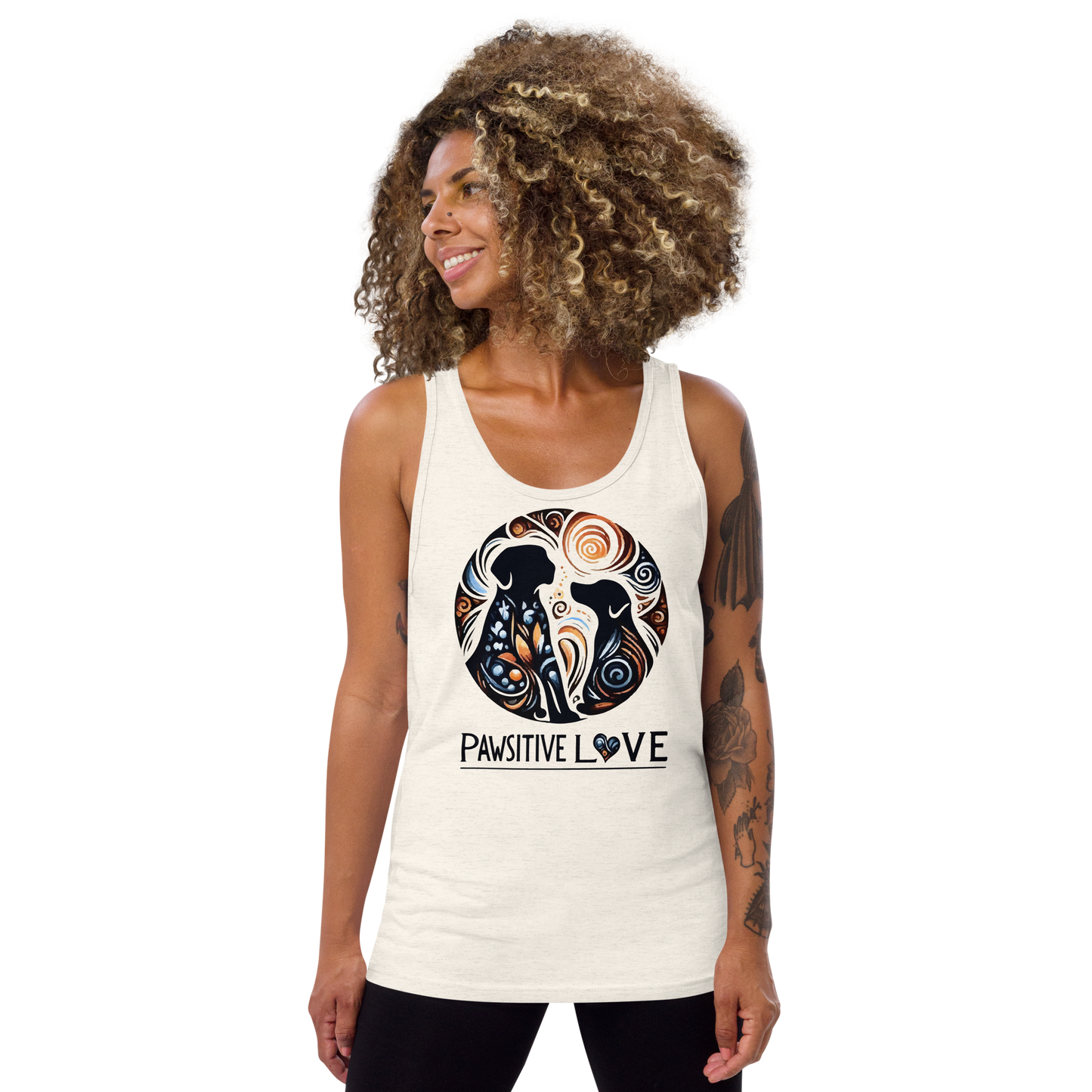 Canine Whirlpool -Pawsitive Love - Unisex Tank Top