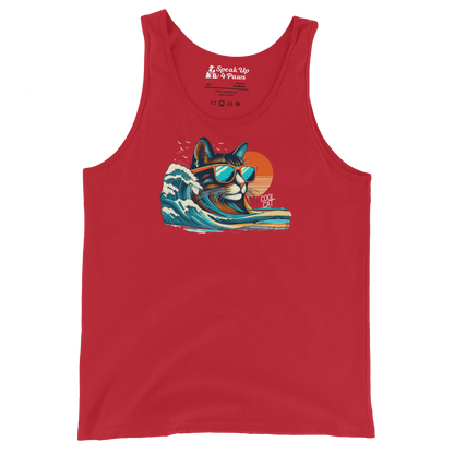 Feline Surf - Cool Cat - Unisex Tank Top