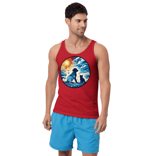 Sun - Kissed Bond - Unisex Tank Top - Unisex Tank Top - Speak Up 4 Paws