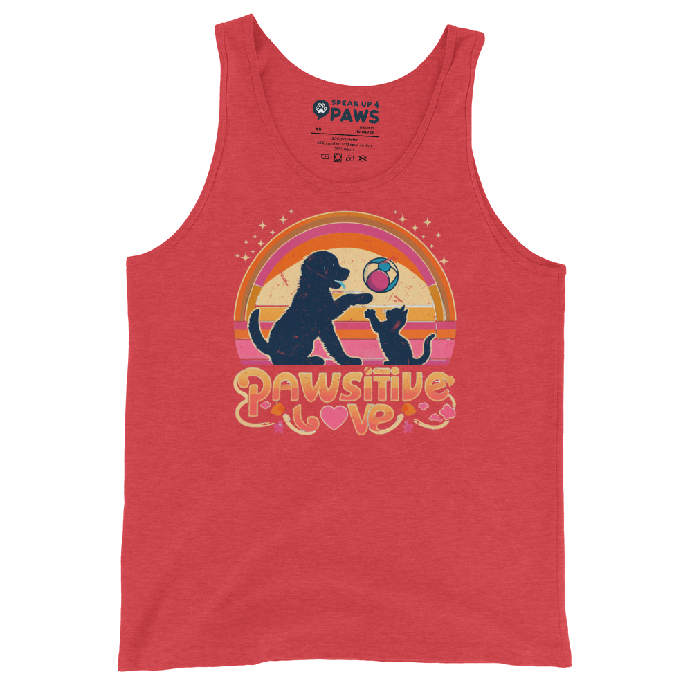 Rainbow Rendezvous - Pawsitive Love - Unisex Tank Top