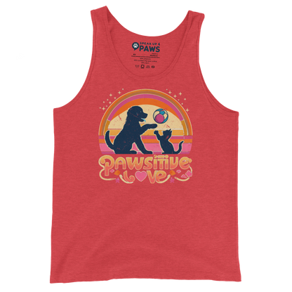 Rainbow Rendezvous - Pawsitive Love - Unisex Tank Top