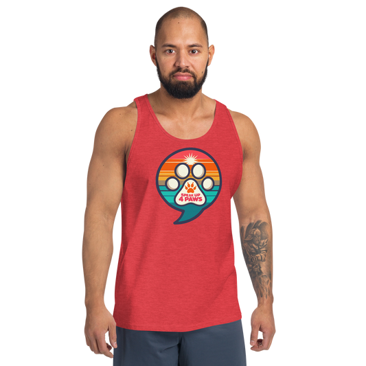 Speak Up 4 Paws - 1970s - Unisex Tank Top