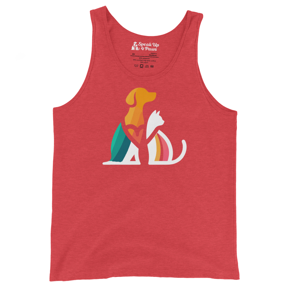 Unity Paws - Dog and Cat - Unisex Tank Top