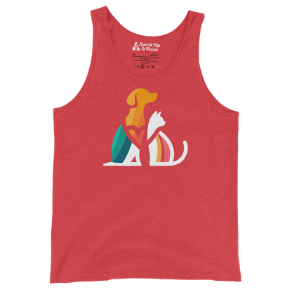 Unity Paws - Dog and Cat - Unisex Tank Top