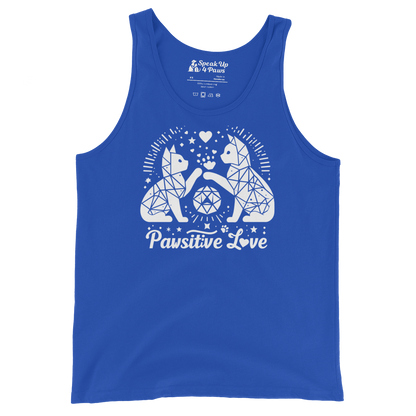 Geometric Whiskerplay - Pawsitive Love - Unisex Tank Top