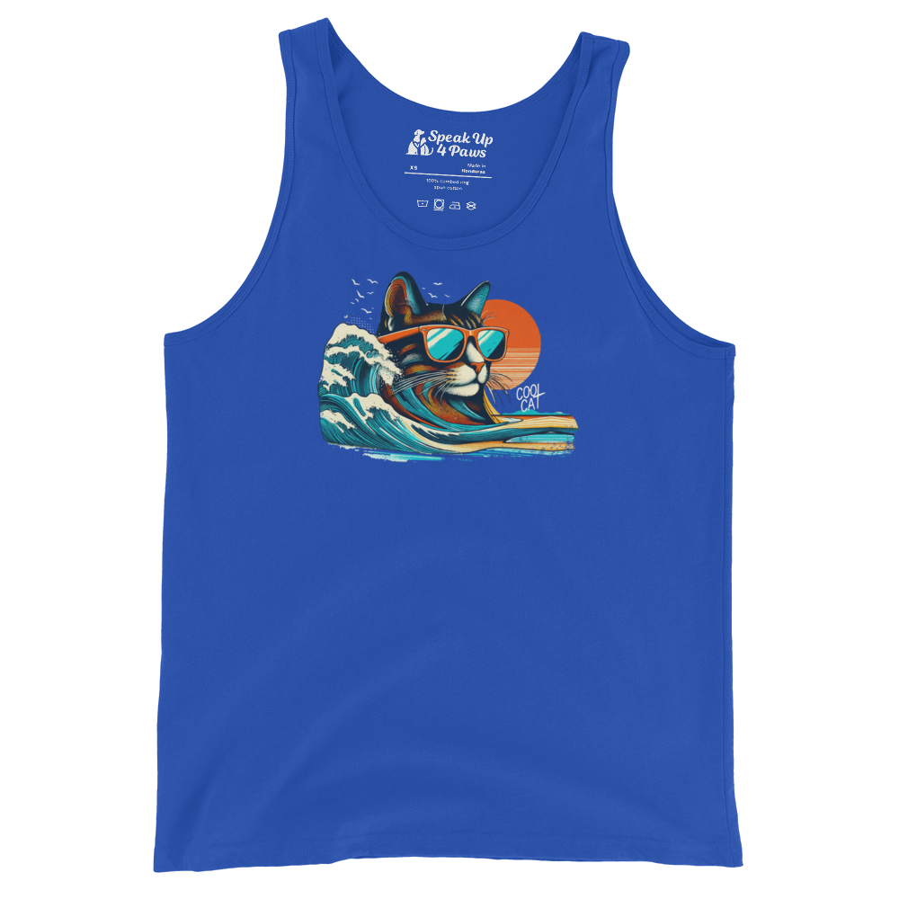 Feline Surf - Cool Cat - Unisex Tank Top