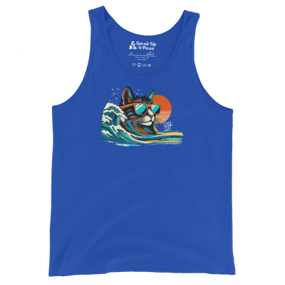 Feline Surf - Cool Cat - Unisex Tank Top