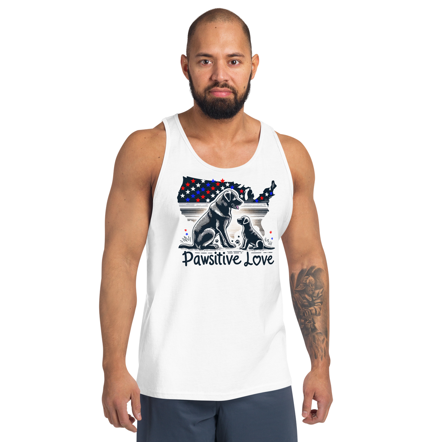 States of Devotion - Pawsitive Love - Unisex Tank Top