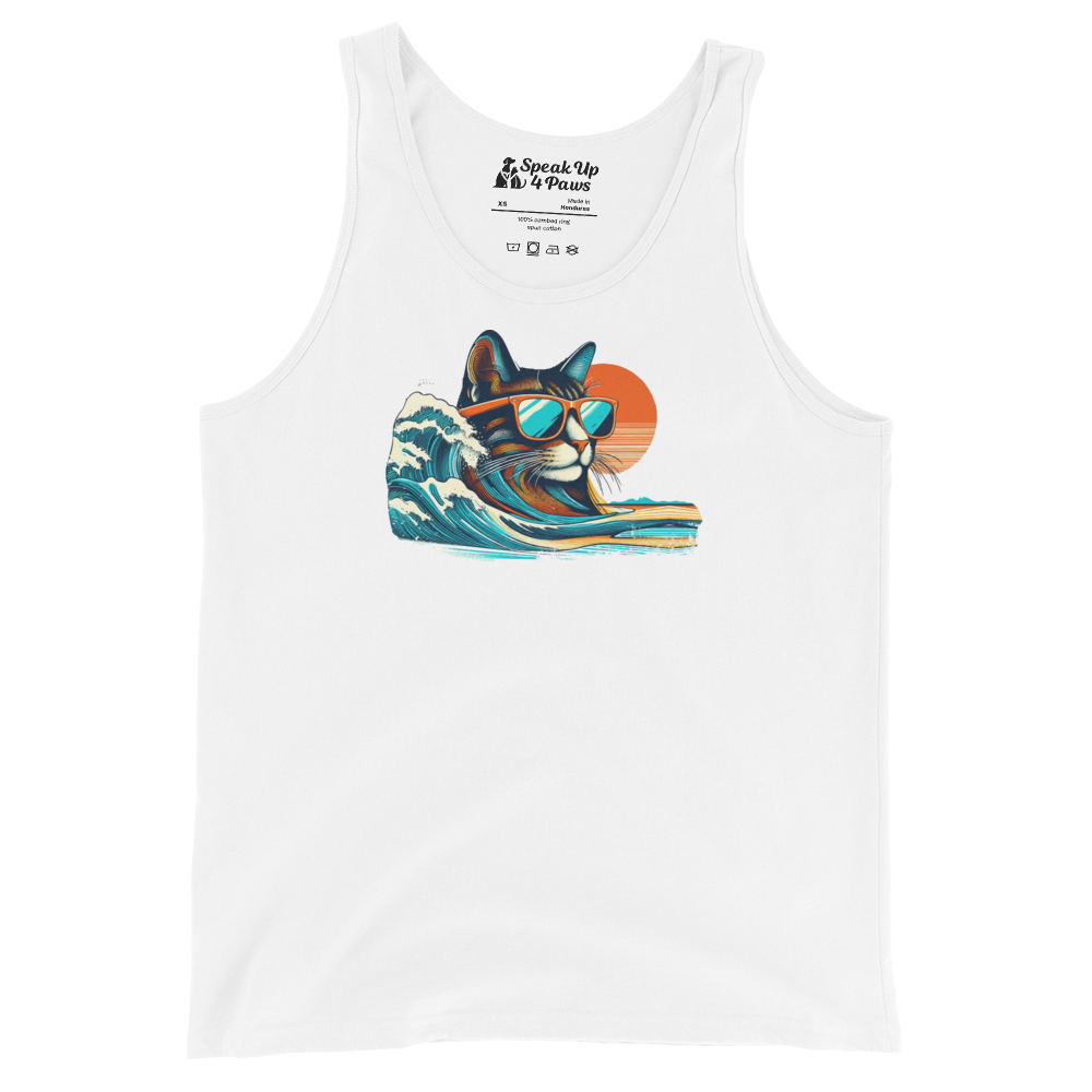 Feline Surf - Cool Cat - Unisex Tank Top