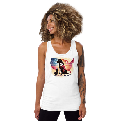 Paws Across the Nation - Unisex Tank Top