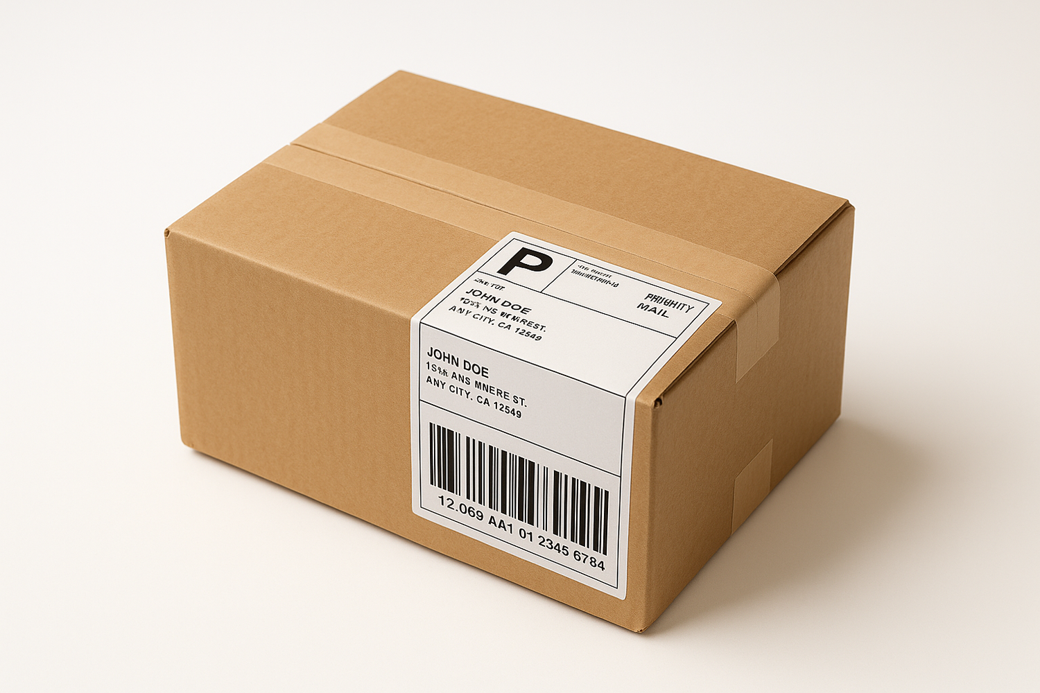 Package being shipped