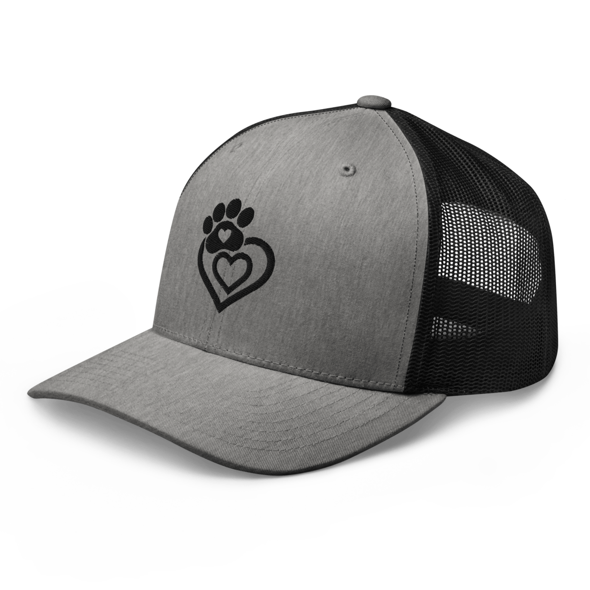 Paw and Heart Connection - Trucker Hat - Trucker Hat - Speak Up 4 Paws