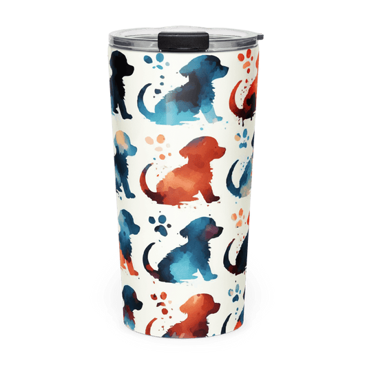 Watercolor Pups - Tumbler - Tapered Tumbler - Speak Up 4 Paws