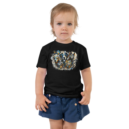 Paws in Colorful Conversation - Pollock - Toddler Tee