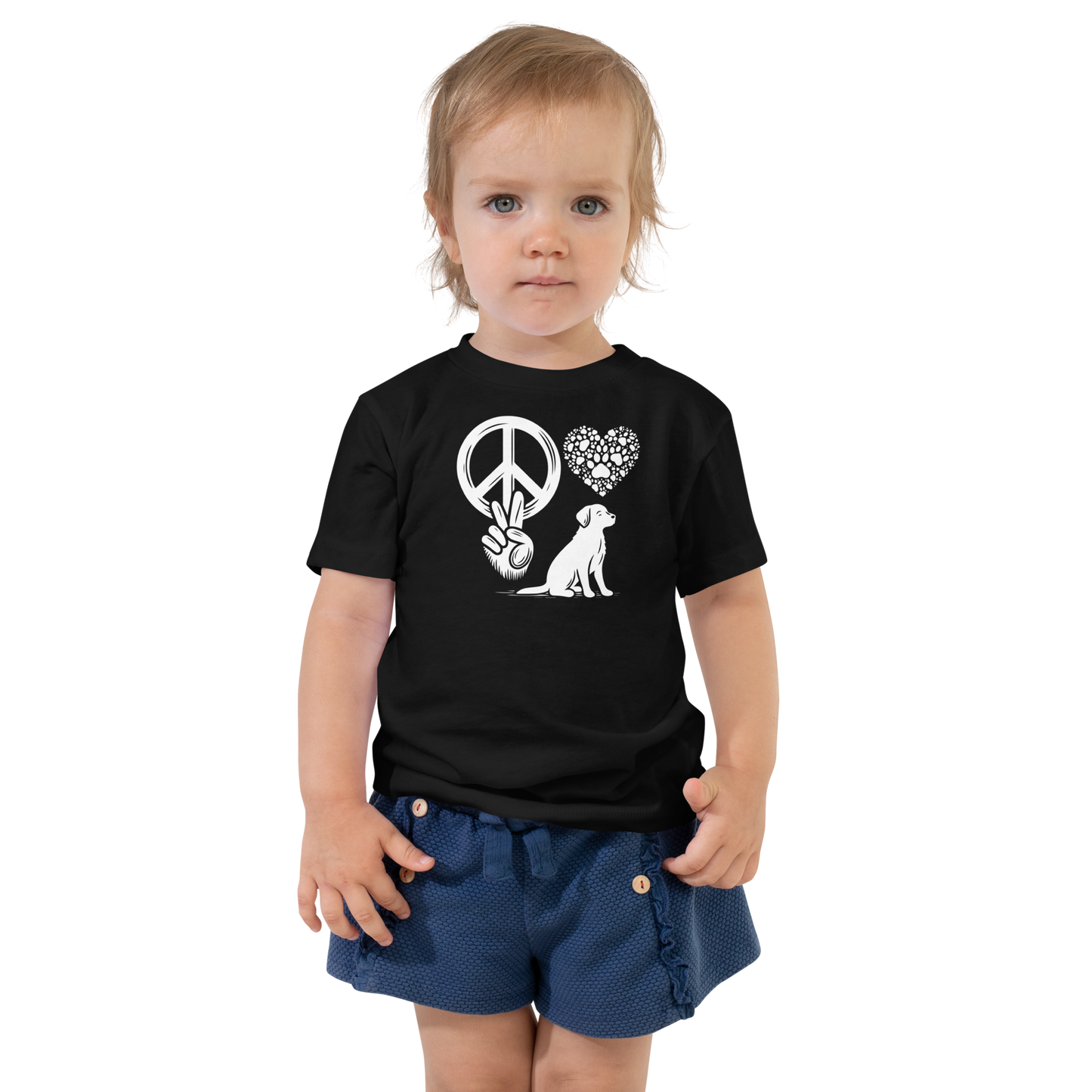 Harmony Unleashed - Peace-Love-Dog - Toddler Tee