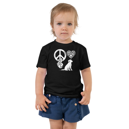 Harmony Unleashed - Peace-Love-Dog - Toddler Tee