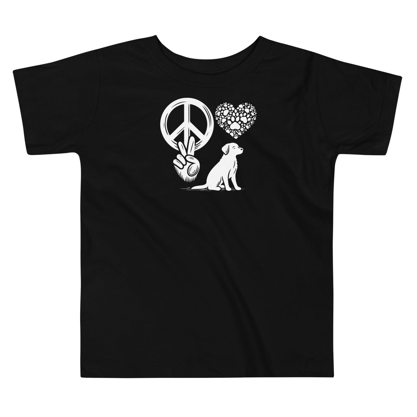 Harmony Unleashed - Peace-Love-Dog - Toddler Tee