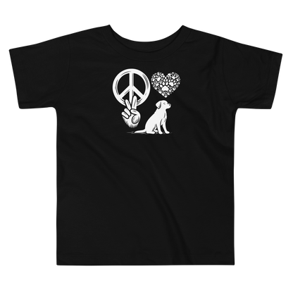 Harmony Unleashed - Peace-Love-Dog - Toddler Tee