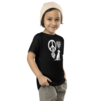 Harmony Unleashed - Peace-Love-Dog - Toddler Tee