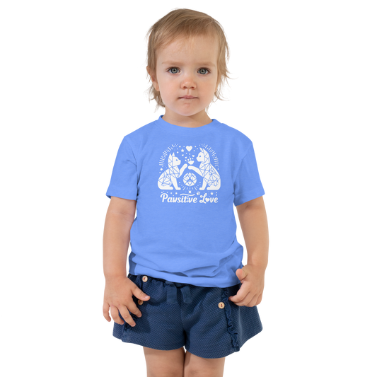 Geometric Whiskerplay - Pawsitive Love - Toddler Tee