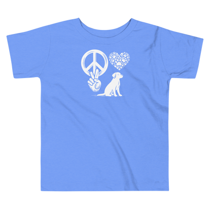 Harmony Unleashed - Peace-Love-Dog - Toddler Tee