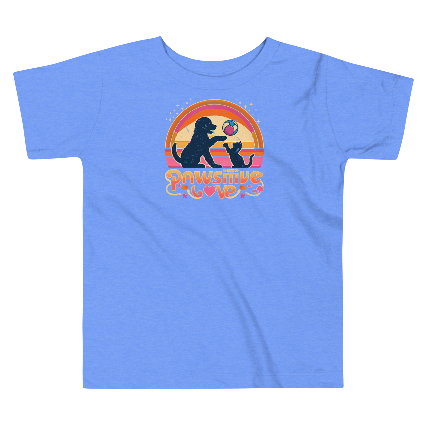 Rainbow Rendezvous - Pawsitive Love - Toddler Tee