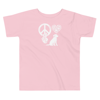 Harmony Unleashed - Peace-Love-Dog - Toddler Tee