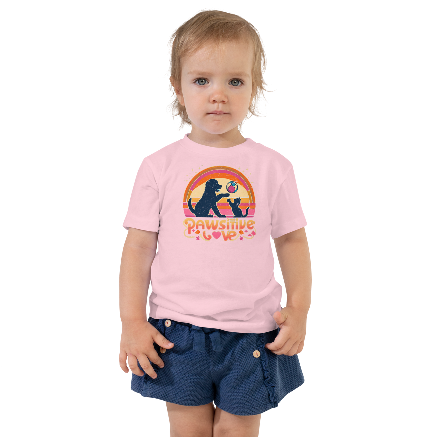 Rainbow Rendezvous - Pawsitive Love - Toddler Tee