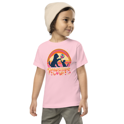 Rainbow Rendezvous - Pawsitive Love - Toddler Tee