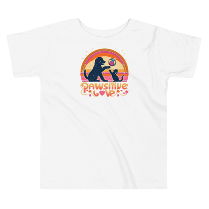 Rainbow Rendezvous - Pawsitive Love - Toddler Tee