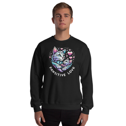 Geometric Whiskerheart - Pawsitive Love - Preshrunk Sweatshirt