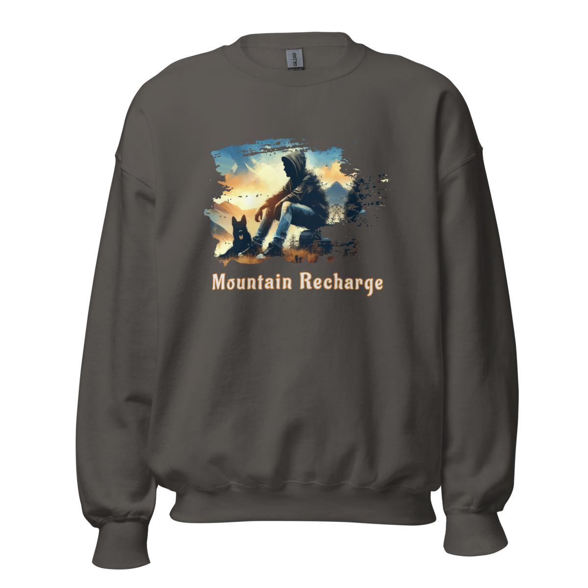 Mountain Recharge - Sweatshirt | COLORS: Royal, Charcoal, Indigo Blue, Graphite Heather - Preshrunk Sweatshirt - Speak Up 4 Paws