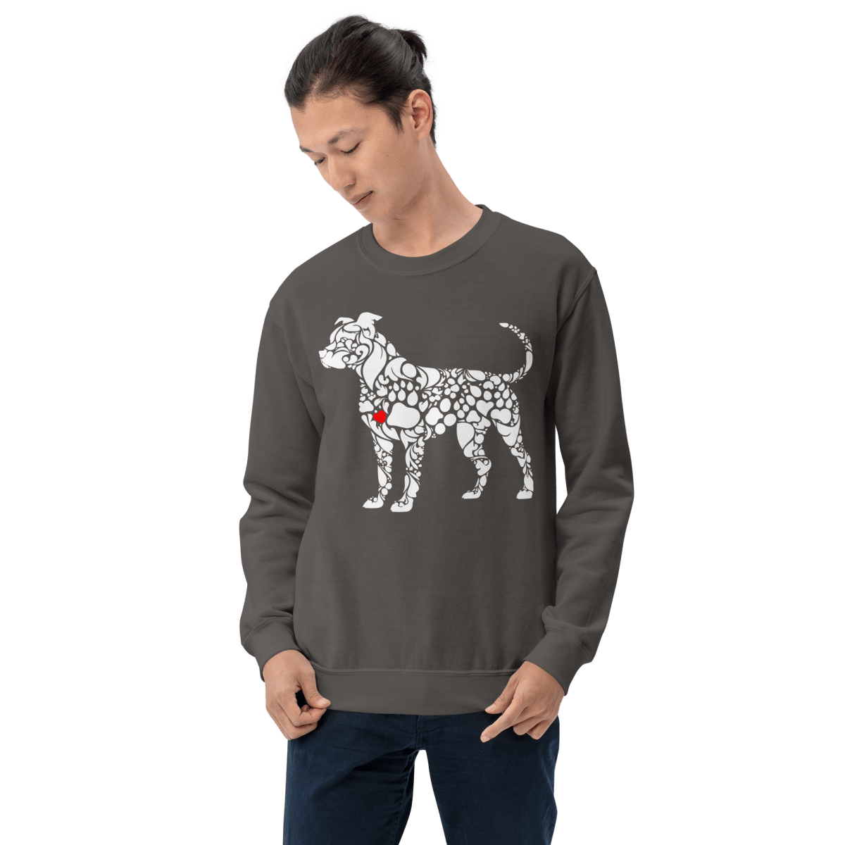 Paws of Loyalty - Sweatshirt | COLORS: Navy, Maroon, Forest Green, Charcoal - Preshrunk Sweatshirt - Speak Up 4 Paws