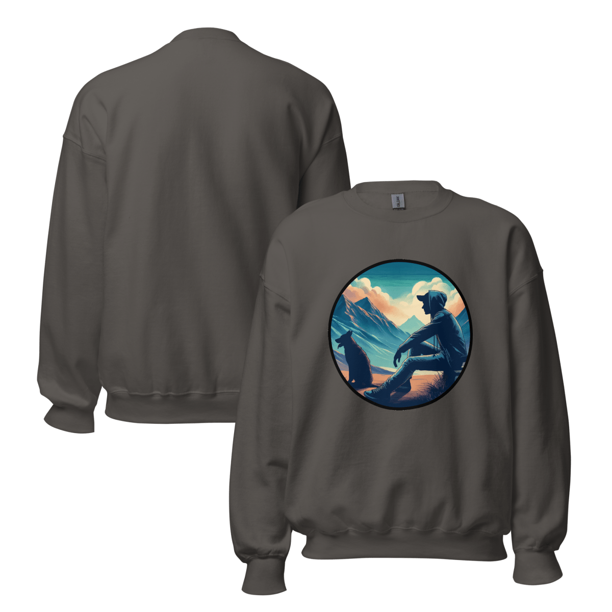 Dawn's Embrace - Oversized Sweatshirt | COLORS: Graphite Heather, Charcoal, Sport Grey, Ash - pr - Speak Up 4 Paws