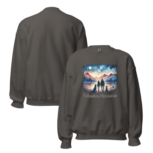 Lakeside Moments - Oversized Sweatshirt | COLORS: Charcoal, Graphite Heather, Sport Grey, Ash - Preshrunk Sweatshirt - Speak Up 4 Paws