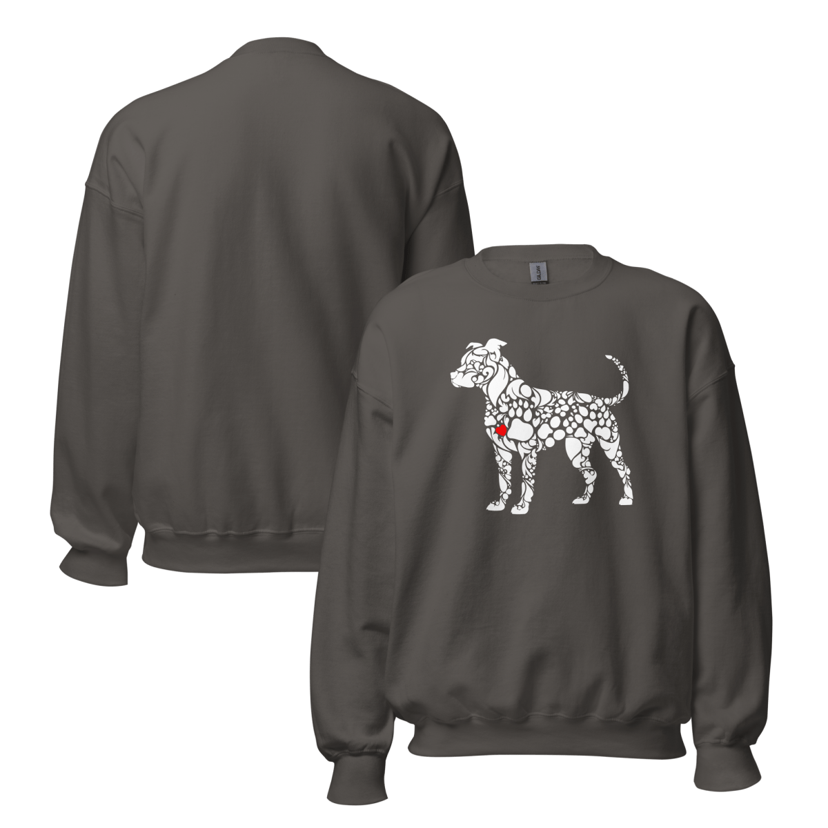 Paws of Loyalty - Oversized Sweatshirt | COLORS: Forest Green, Navy, Dark Chocolate, Charcoal - Preshrunk Sweatshirt - Speak Up 4 Paws