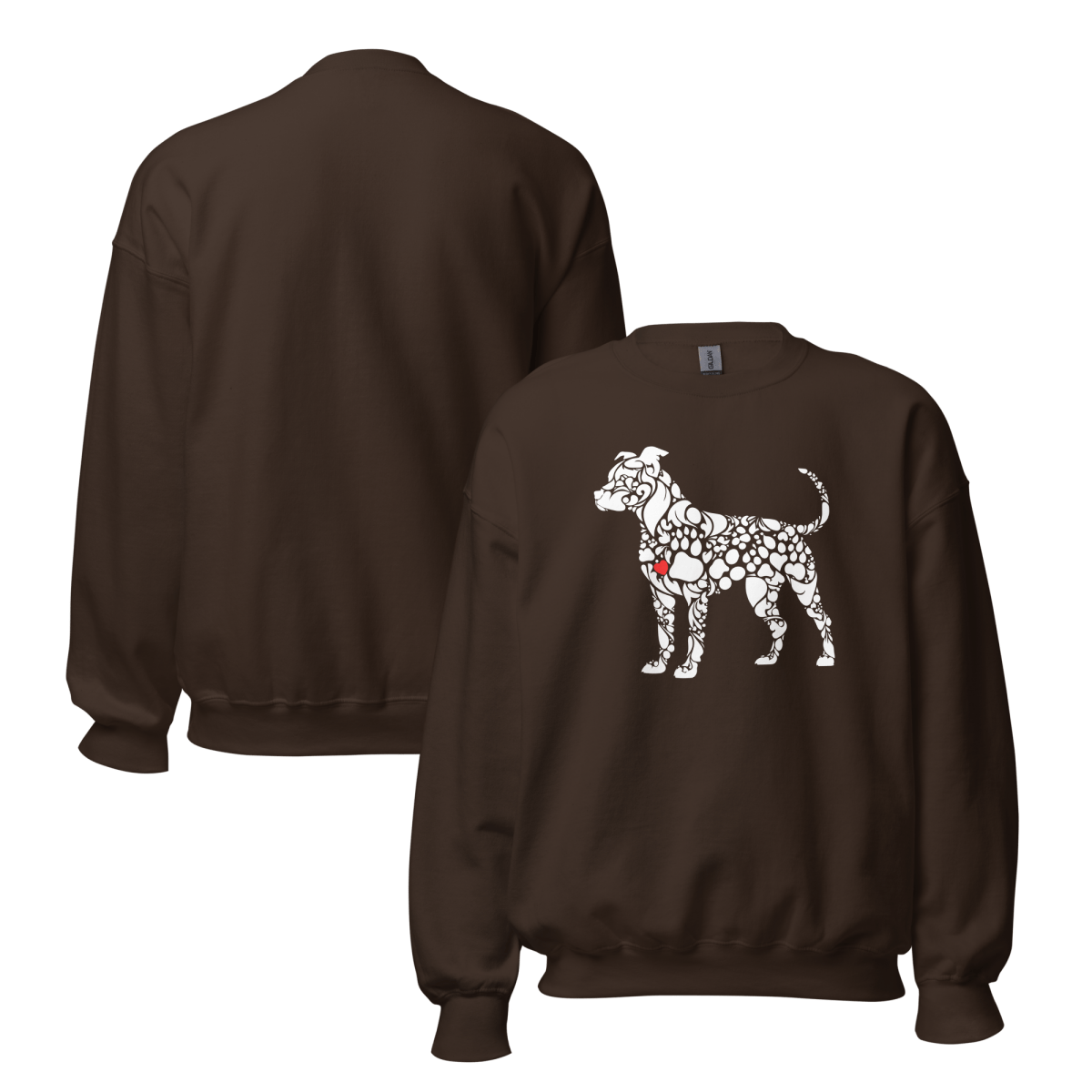 Paws of Loyalty - Oversized Sweatshirt | COLORS: Forest Green, Navy, Dark Chocolate, Charcoal - Preshrunk Sweatshirt - Speak Up 4 Paws